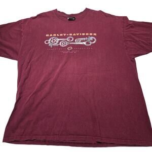 Vintage Harley Davidson Powertrain Operations Wisconsin Biker T-Shirt Size 2XL